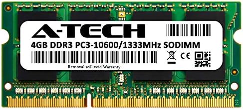 זיכרון RAM של A-Tech 4GB עבור Dell Inspiron 15r | DDR3 1333MHz SODIMM PC3-10600 204 פינים שאינו ECC מודול שדרוג זיכרון
